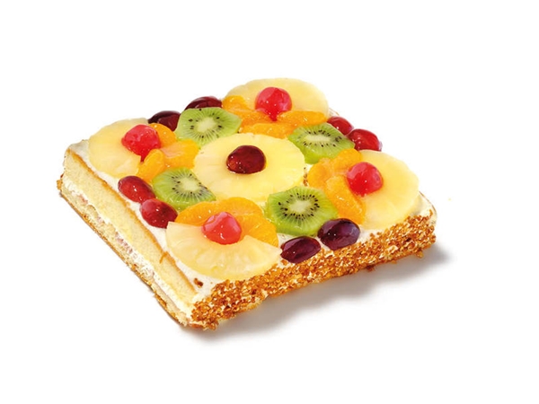 VRUCHTENTAART VIERKANT